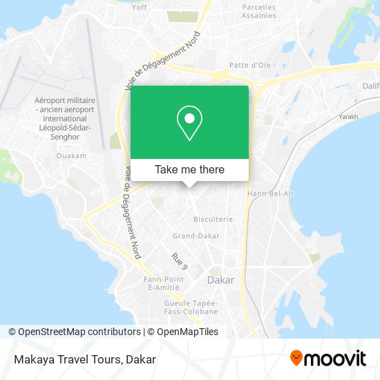 Makaya Travel Tours map