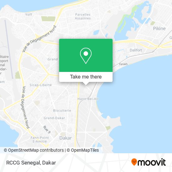 RCCG Senegal map