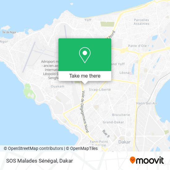 SOS Malades Sénégal map