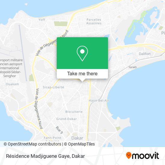 Résidence Madjiguene Gaye map