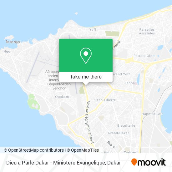 Dieu a Parlé Dakar - Ministère Évangélique map