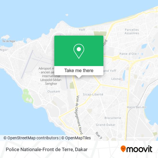 Police Nationale-Front de Terre map