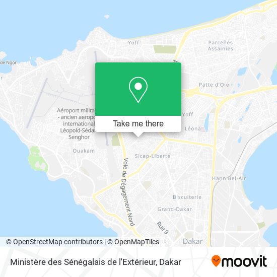 Ministère des Sénégalais de l'Extérieur map