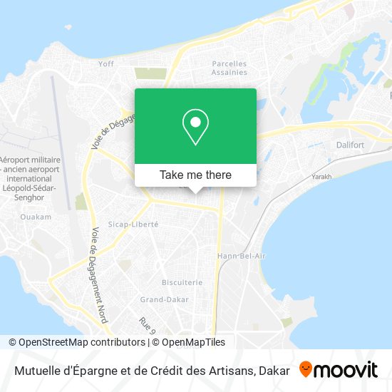 Mutuelle d'Épargne et de Crédit des Artisans map