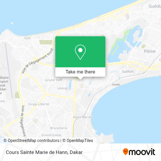 Cours Sainte Marie de Hann map