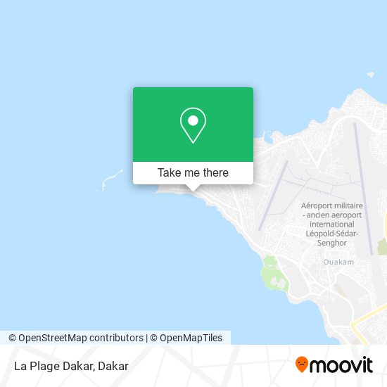 La Plage Dakar map