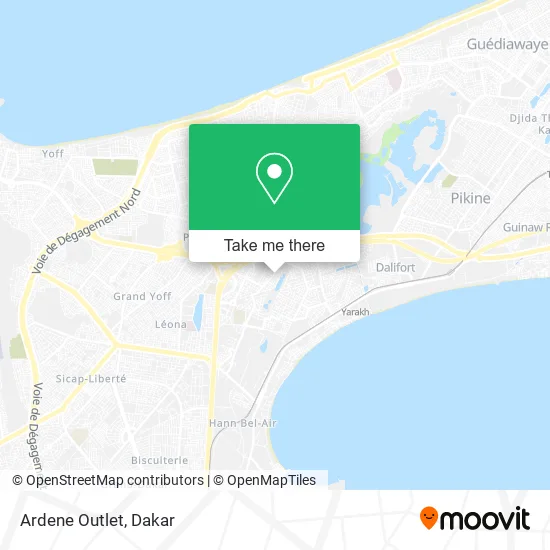 Ardene Outlet map