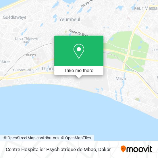 Centre Hospitalier Psychiatrique de Mbao map