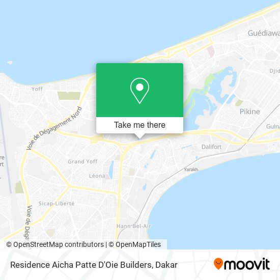 Residence Aicha Patte D'Oie Builders map