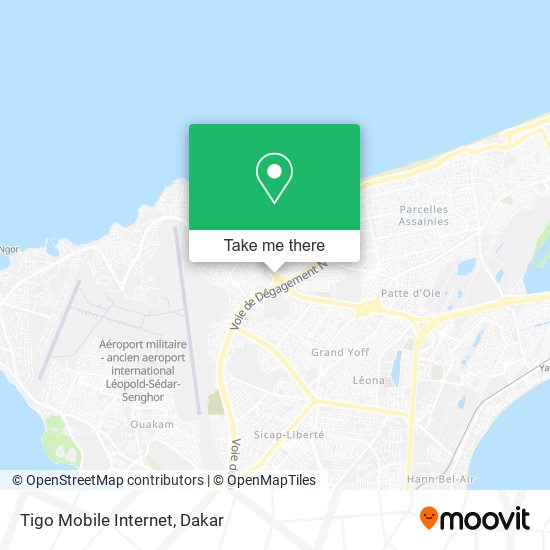 Tigo Mobile Internet map