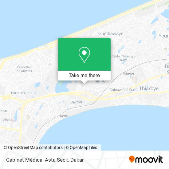 Cabinet Médical Asta Seck map