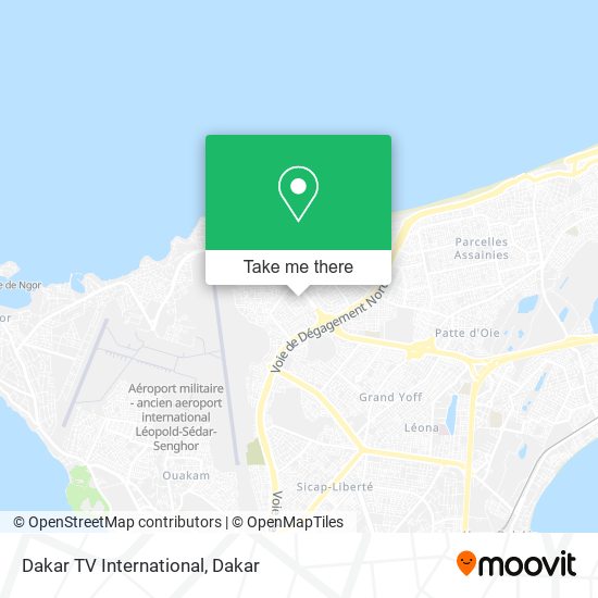 Dakar TV International map