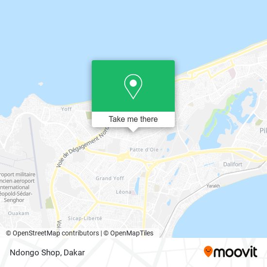 Ndongo Shop map