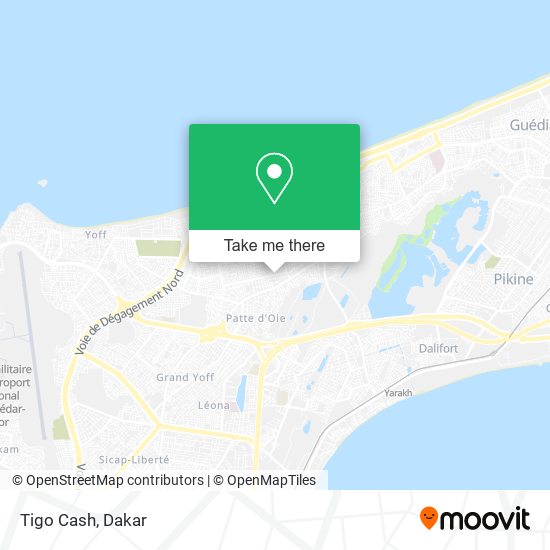 Tigo Cash map