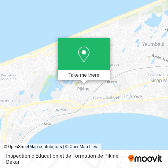 Inspection d'Éducation et de Formation de Pikine map