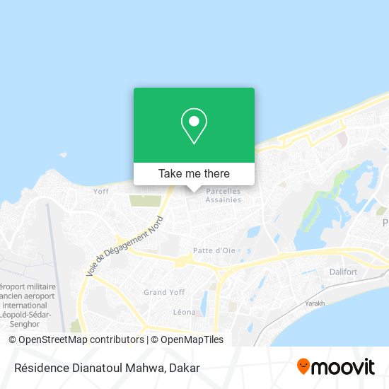 Résidence Dianatoul Mahwa map