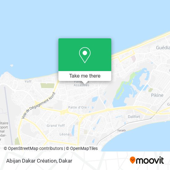 Abijan Dakar Création map