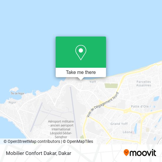 Mobilier Confort Dakar map