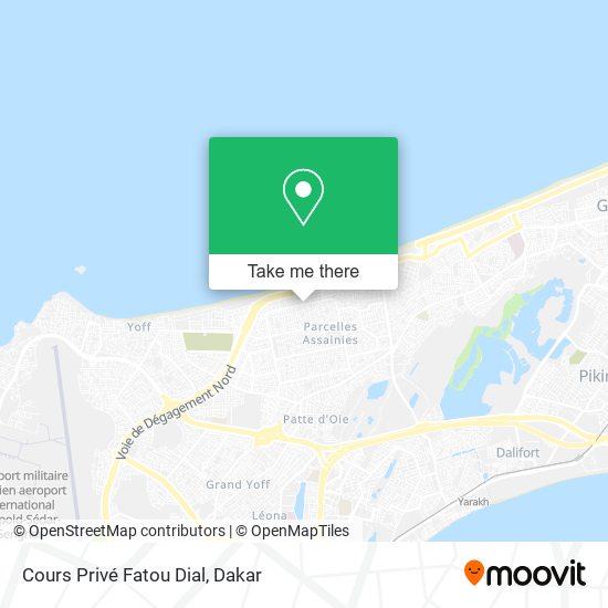 Cours Privé Fatou Dial map