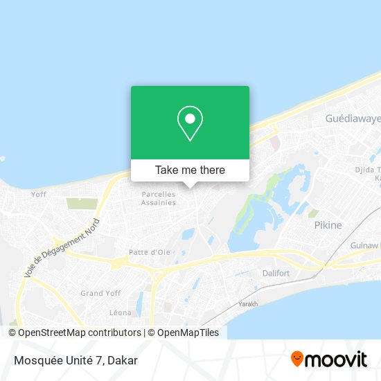 Mosquée Unité 7 map