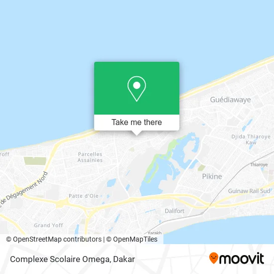 Complexe Scolaire Omega map