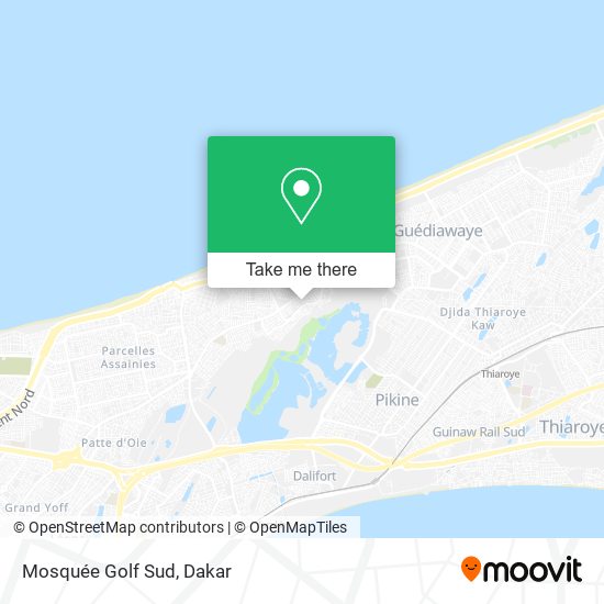 Mosquée Golf Sud map