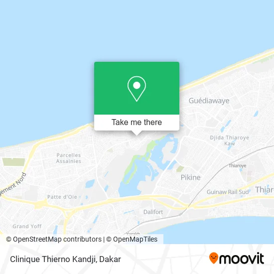 Clinique Thierno Kandji map