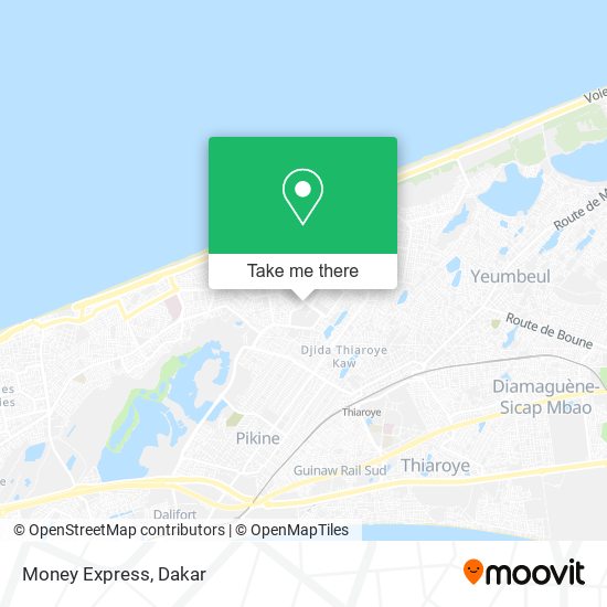 Money Express map