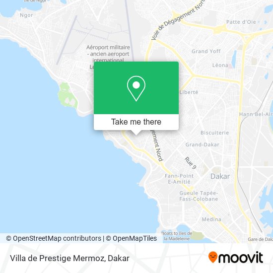 Villa de Prestige Mermoz map