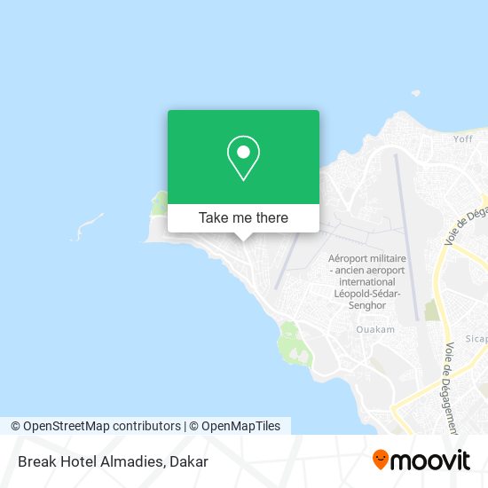 Break Hotel Almadies map
