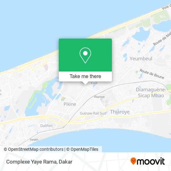 Complexe Yaye Rama map
