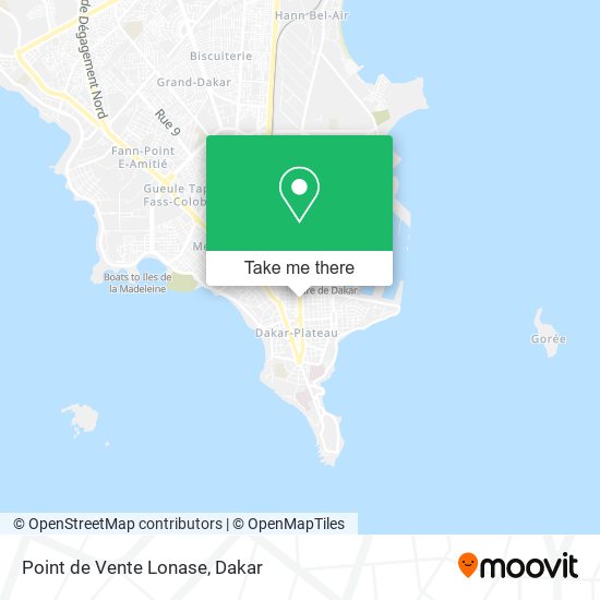 Point de Vente Lonase map