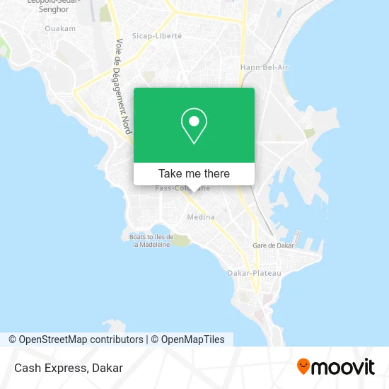 Cash Express map
