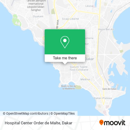 Hospital Center Order de Malte map