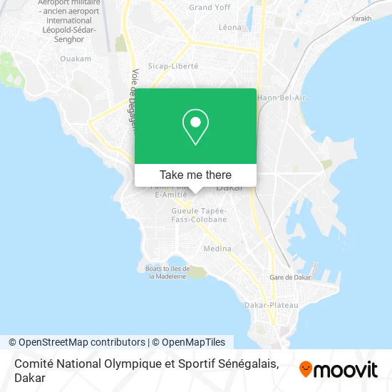 Comité National Olympique et Sportif Sénégalais map