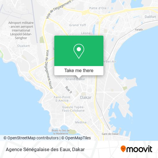 Agence Sénégalaise des Eaux map