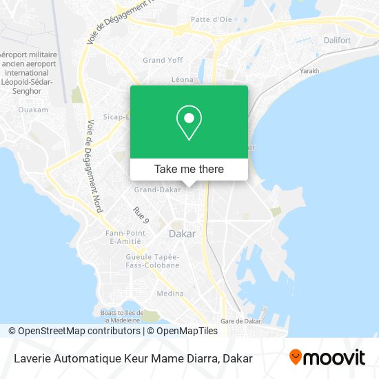 Laverie Automatique Keur Mame Diarra map
