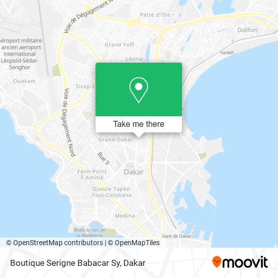 Boutique Serigne Babacar Sy map