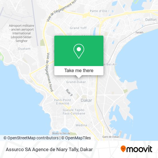 Assurco SA Agence de Niary Tally map