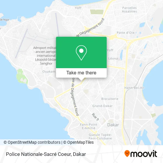 Police Nationale-Sacré Coeur map