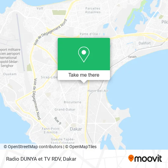 Radio DUNYA et TV RDV map