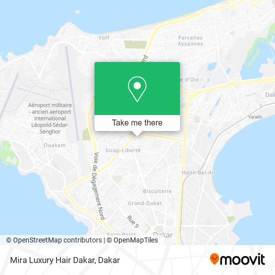 Mira Luxury Hair Dakar map