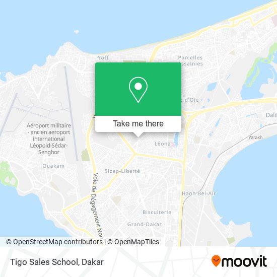 Tigo Sales School map