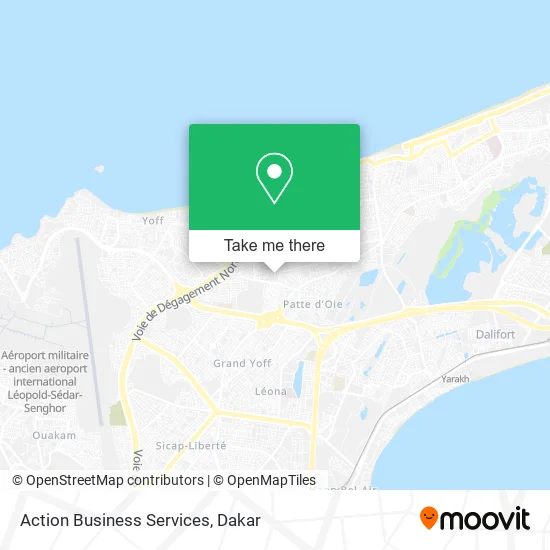 Action Business Services map