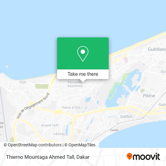 Thierno Mountaga Ahmed Tall map