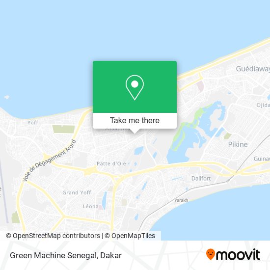 Green Machine Senegal map