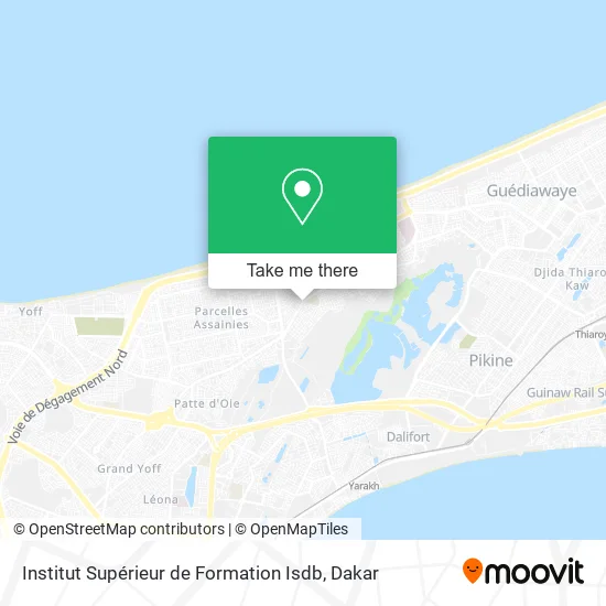 Institut Supérieur de Formation Isdb map