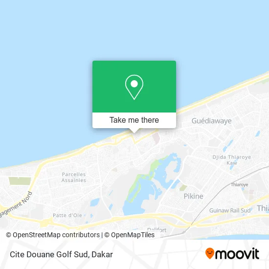 Cite Douane Golf Sud map