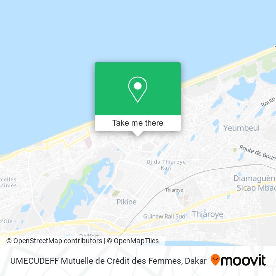 UMECUDEFF Mutuelle de Crédit des Femmes map