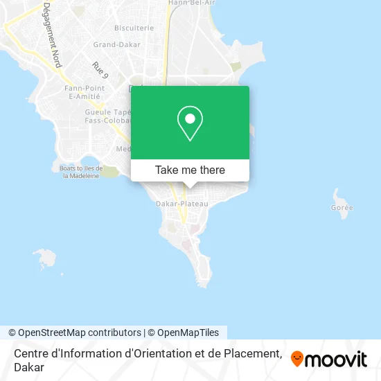 Centre d'Information d'Orientation et de Placement map